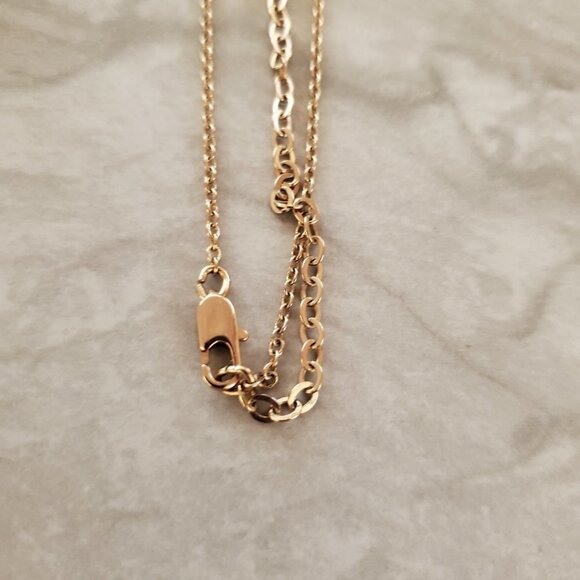 ✨ Chico's Gold Beaded Ball Chain Tassel Pendant Necklace ✨ - Picture 7 of 8